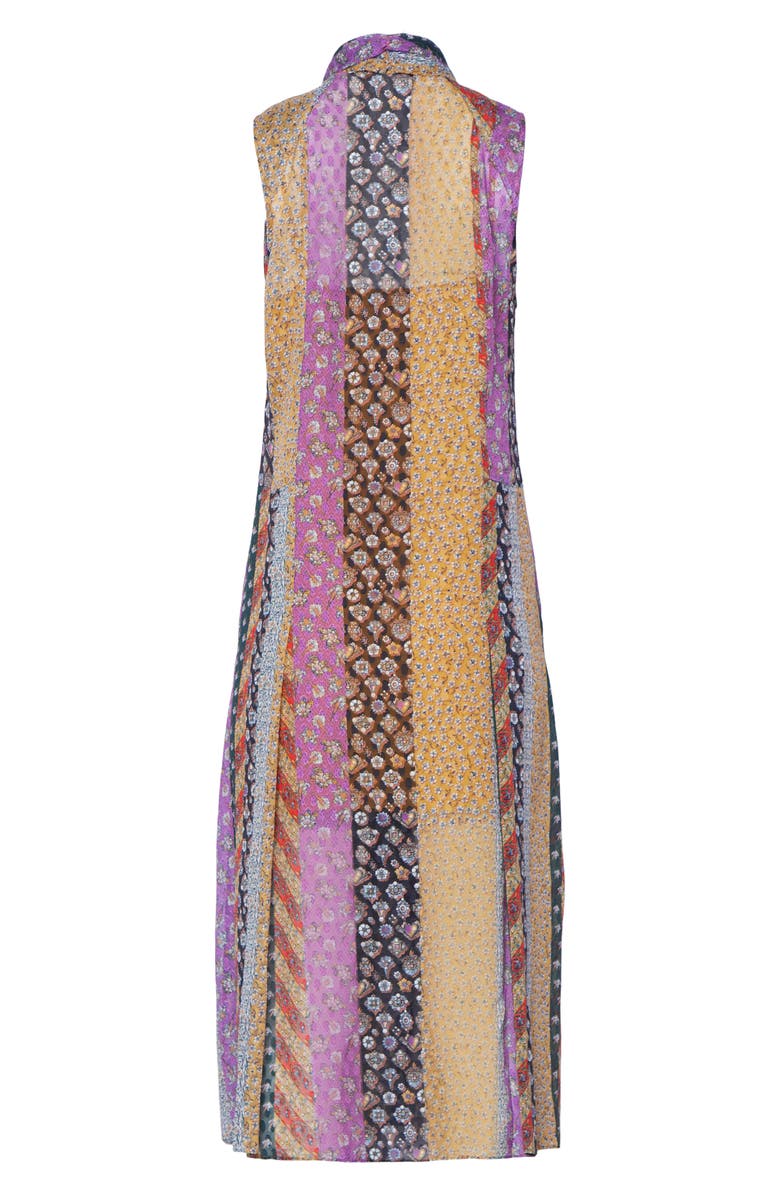 Equipment Lev Patchwork Silk Sleeveless Dress | Nordstrom