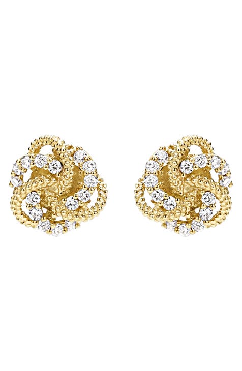 Love Knot Stud Earrings