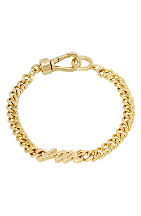 Allsaints Love Bracelet In Gold | ModeSens