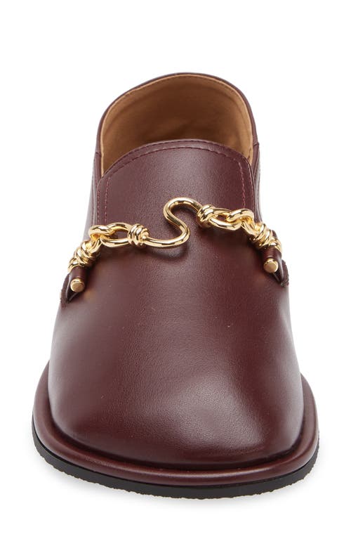 Shop Stella Mccartney Ryder Bit Loafer In Bordeaux