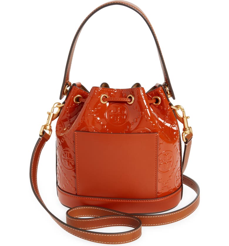 Tory Burch T Monogram Patent Leather Bucket Bag | Nordstrom