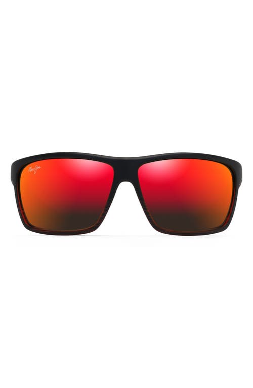 Maui Jim Alenuihaha 64mm Polarized Sport Sunglasses In Red