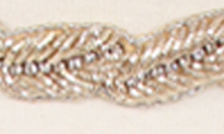 Olivia Welles Fancy Foliage Choker Necklace In Metallic
