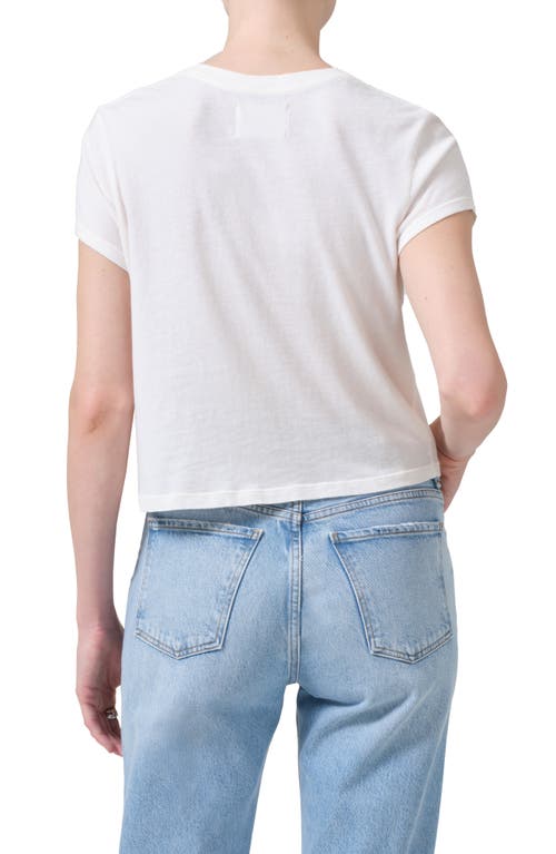 Shop Citizens Of Humanity Kyle Cotton Baby Tee In Pashmina