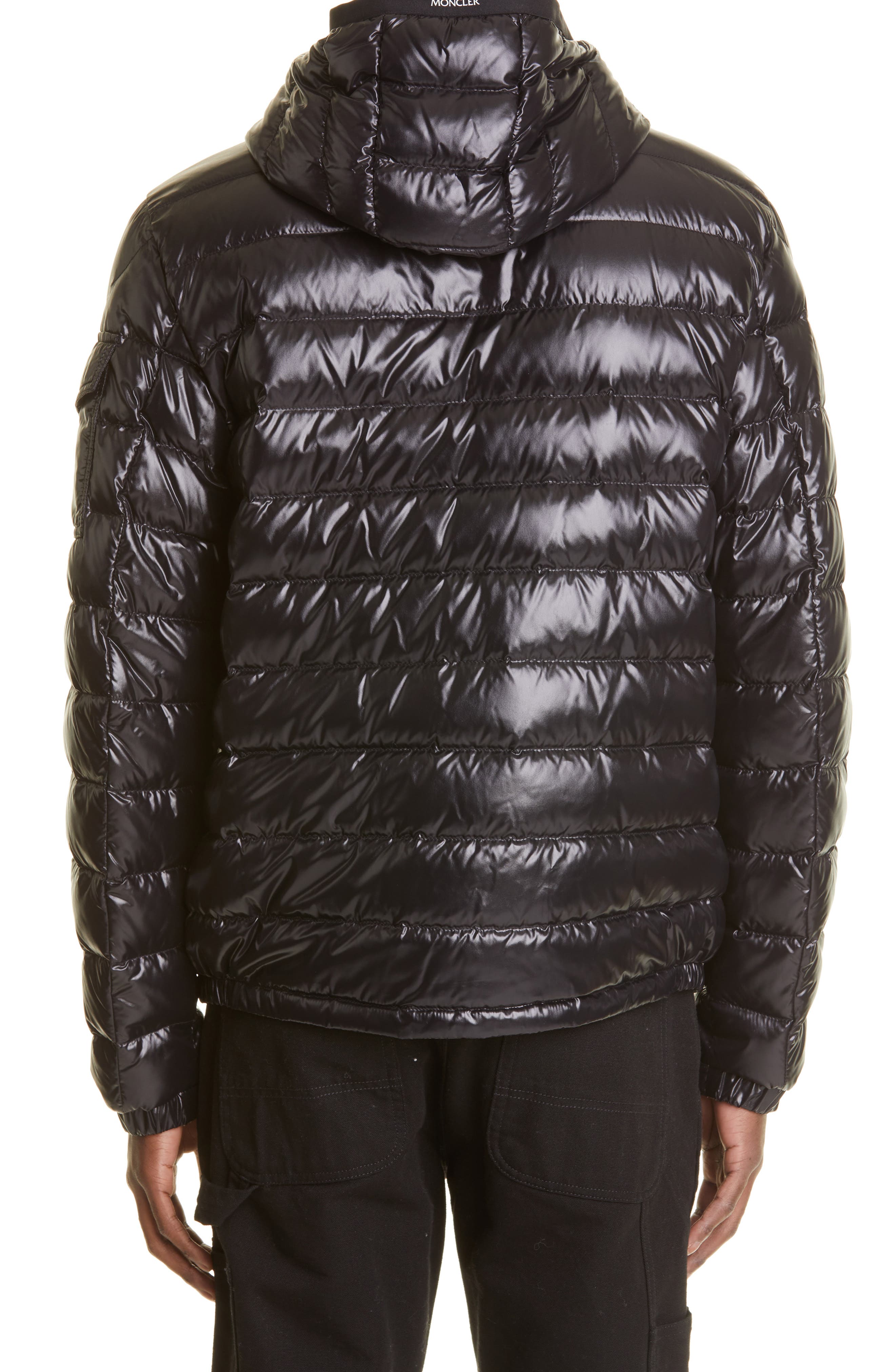 red and black moncler jacket