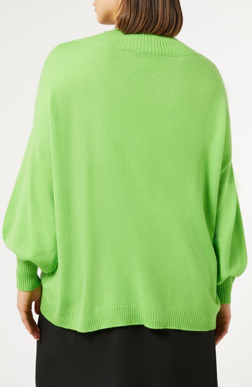 Shop Marina Rinaldi Jessy Cashmere Sweater In Lime