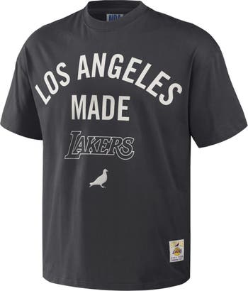 STAPLE Men's NBA x Staple Anthracite Los Angeles Lakers Heavyweight  Oversized T-Shirt