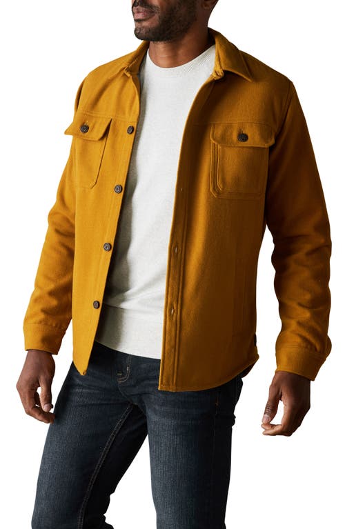 The Normal Brand Brisghtside Flannel Lined Workwear Jacket In Yellow