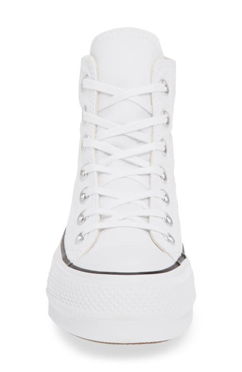 Shop Converse Chuck Taylor® All Star® Lift High Top Platform Sneaker In White/black/white