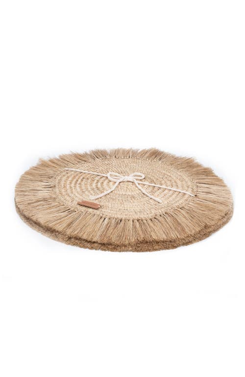 Shop Tallo De Olivo Fique Fringe Placemats Set Of 4 In Natural