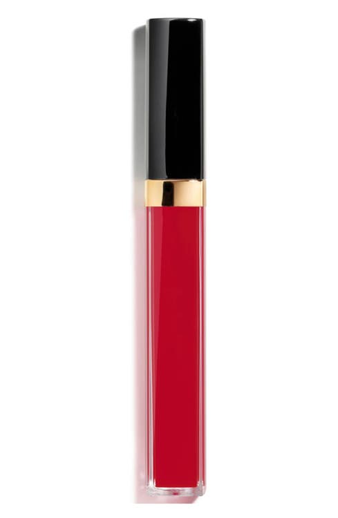 Chanel Rouge Coco Gloss Moisturizing Gloss, 816 Laque Noire, 0.19