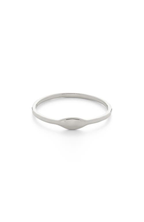 Monica Vinader Siren Muse Mini ID Ring Sterling Silver at Nordstrom,