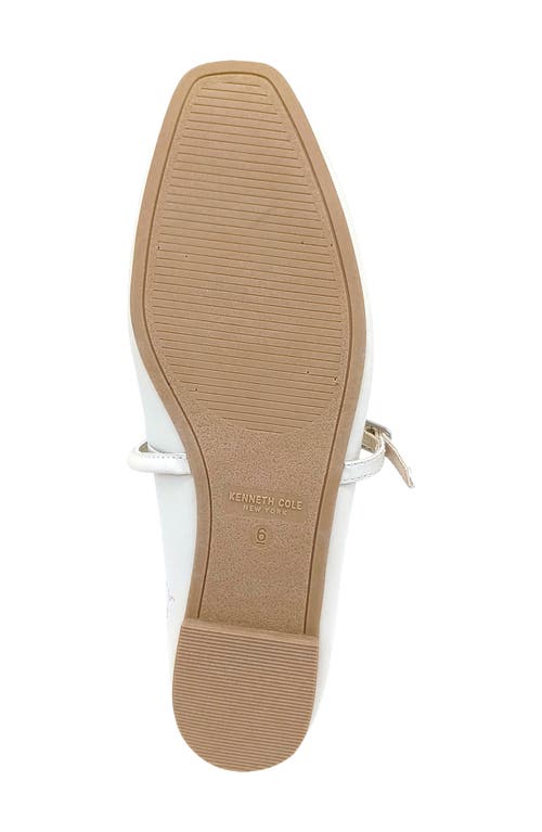 Kenneth Cole Magnolia Mary Jane Flat In Ecru Leather