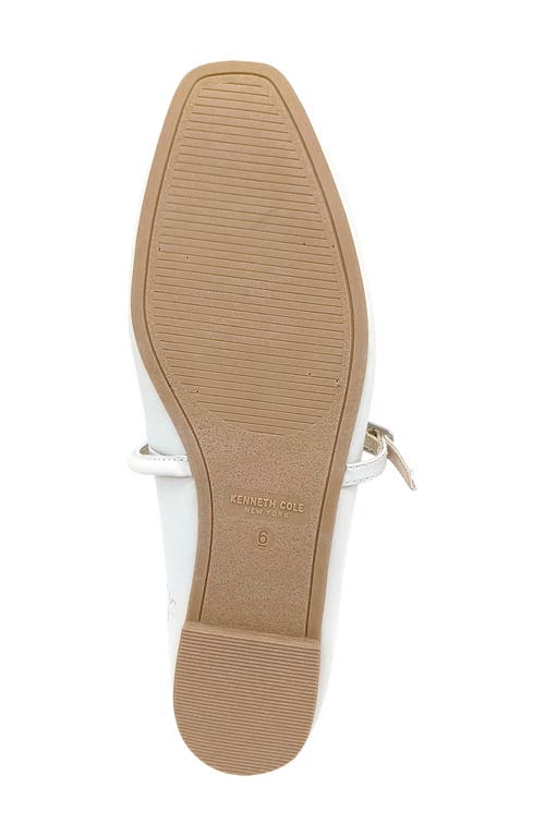 Shop Kenneth Cole Magnolia Mary Jane Flat In Ecru Leather