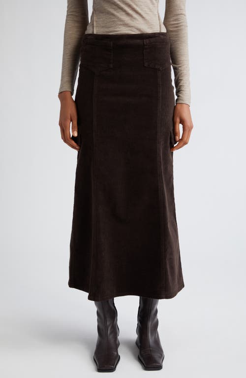 Paloma Wool Brioche Stretch Organic Cotton Corduroy Maxi Skirt Brown at Nordstrom, Us