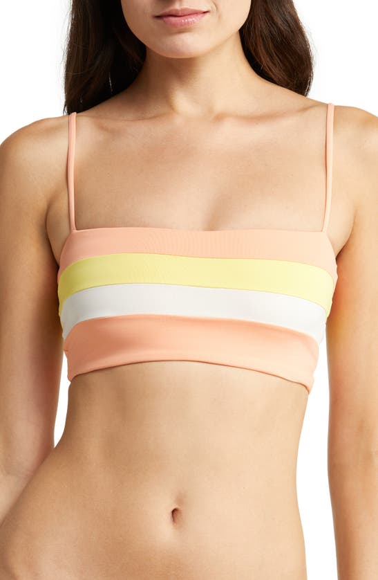 L*space Rebel Bikini Top In Crm/ Led/ Tgy