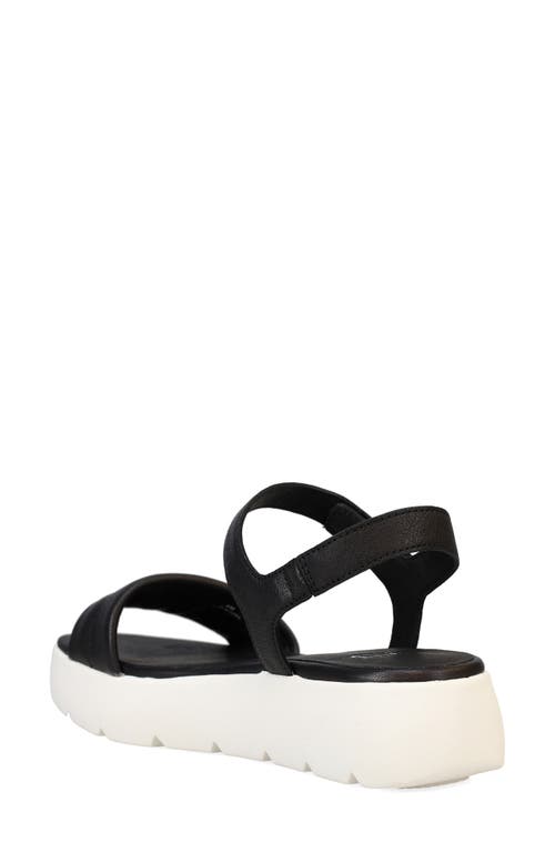 Eileen Fisher Jolie Ankle Strap Platform Sandal In Black