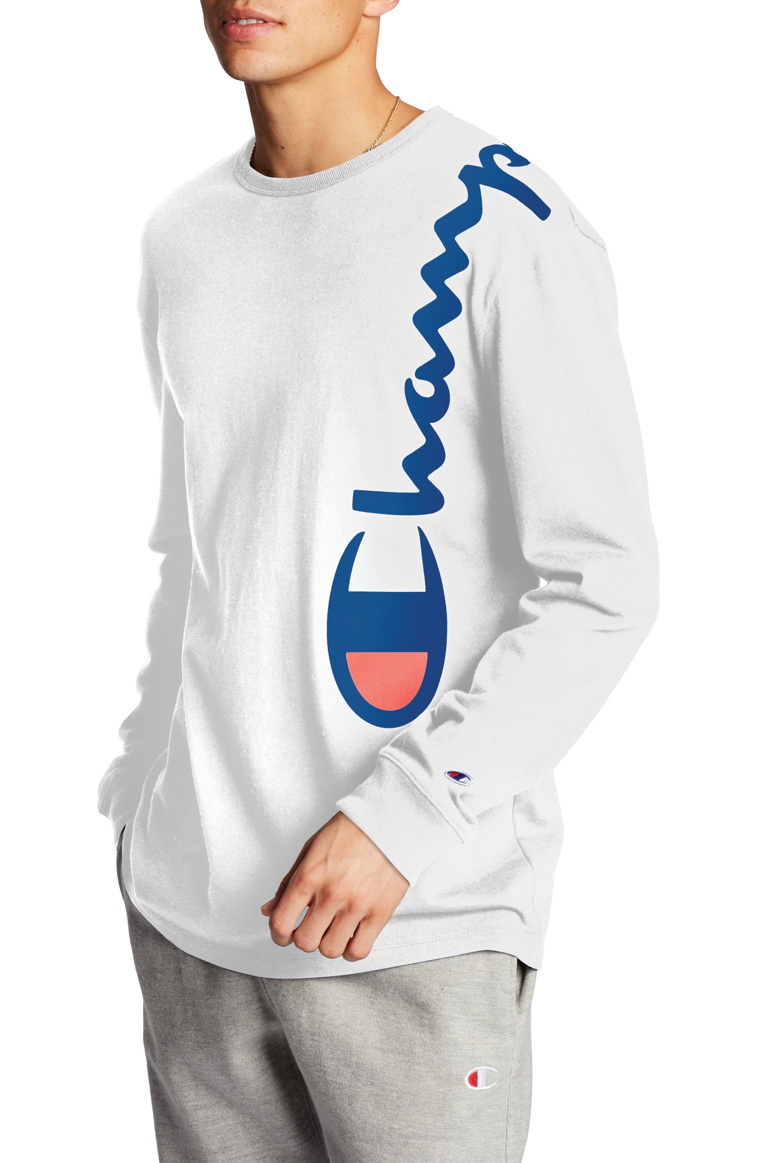 champion script long sleeve