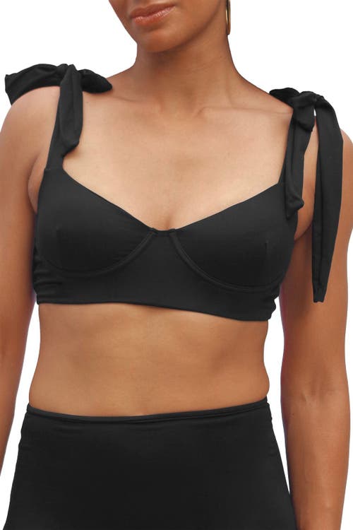 Shop Mary Mercedes Emma Underwire Bikini Top In Black