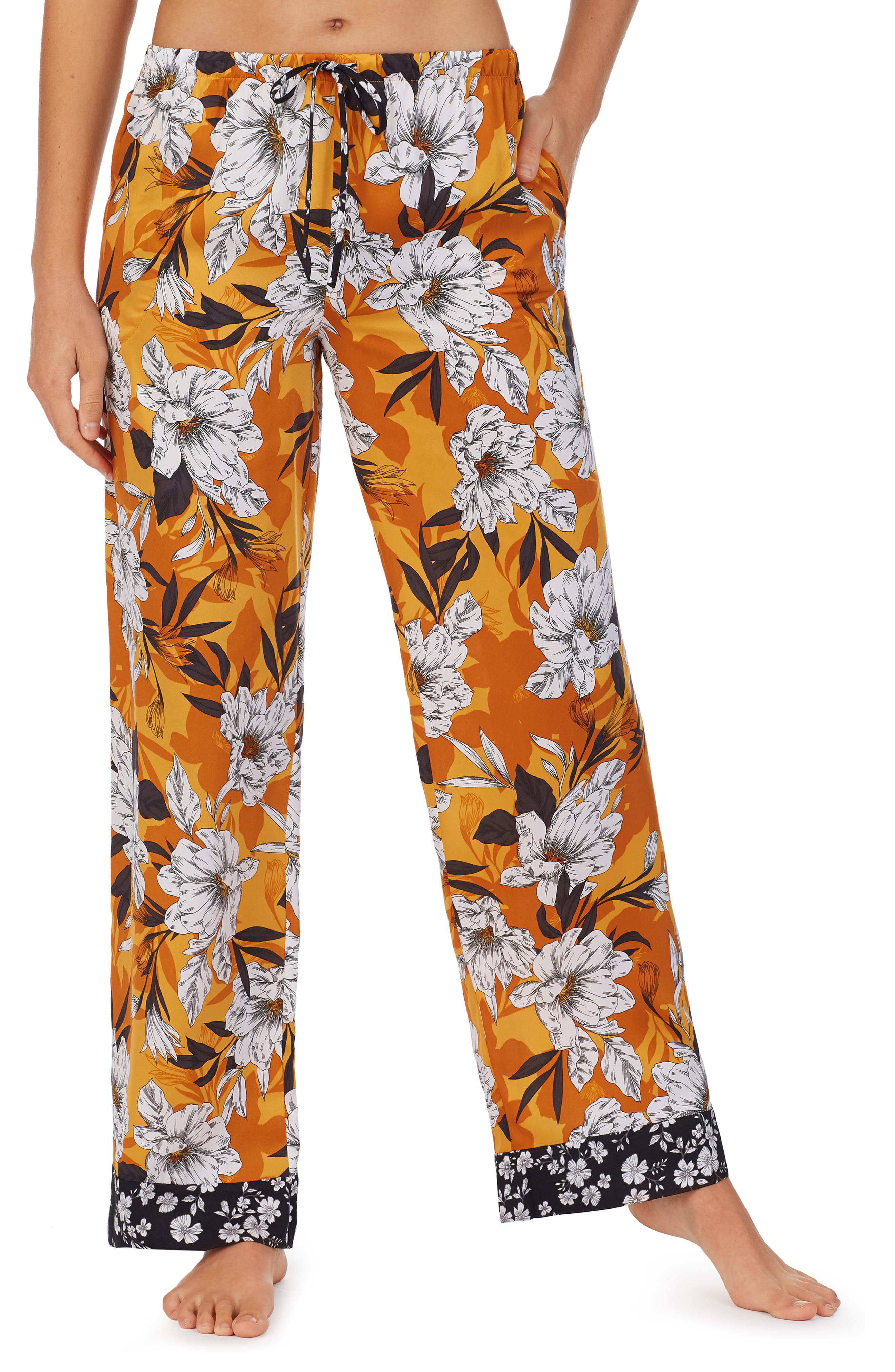 Room Service Pajama Pants In Yellow Large Floral | ModeSens