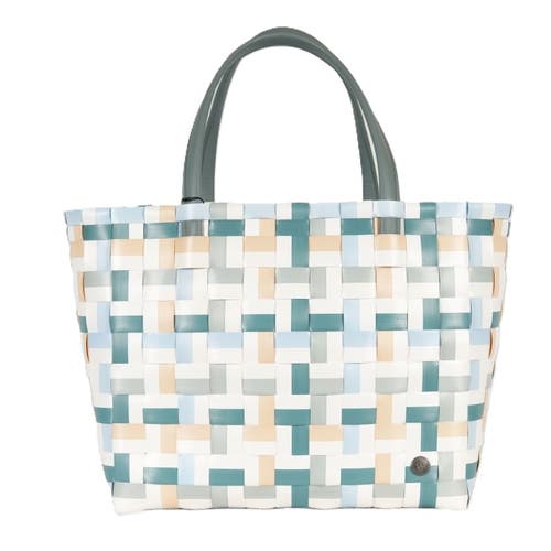Handed By Fifty Fifty Recycled Plastic Weekender Bag In Teal Blue Mix