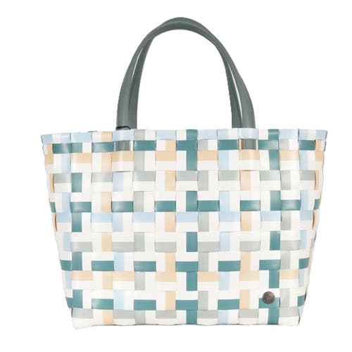 Shop Handed By Fifty Fifty Recycled Plastic Weekender Bag In Teal Blue Mix