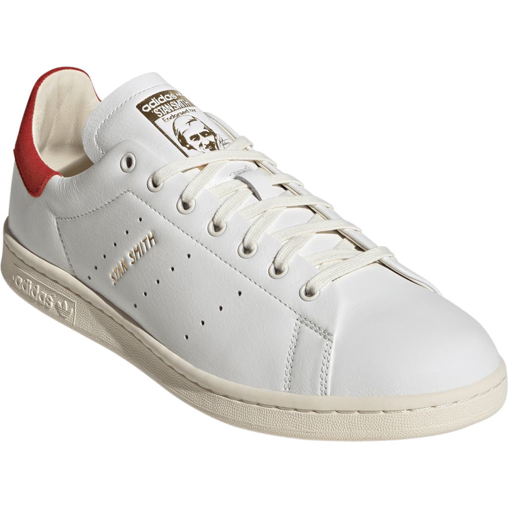 Adidas Originals Adidas Stan Smith Lux Sneaker In Cloud White/cream White/red
