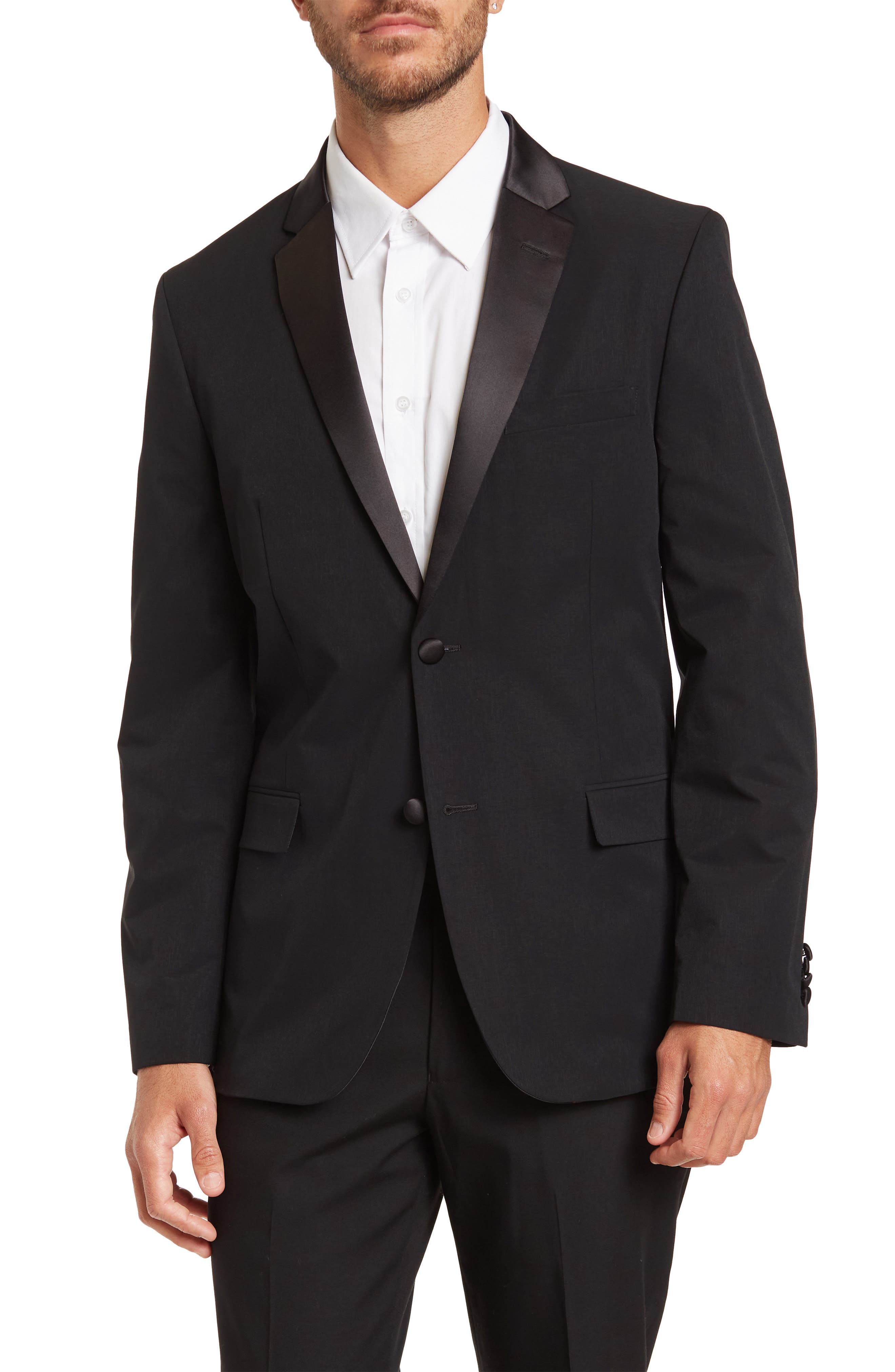 Men's Ben Sherman Black 'Kings' Tailored Fit Suit 40R W34 L32 