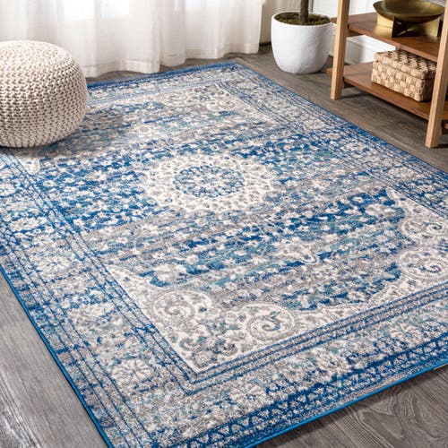 JONATHAN Y JONATHAN Y SCALA ORNATE BOHEMIAN MEDALLION AREA RUG