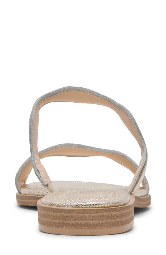 Shop Dolce Vita Ilva Low Slide Sandal In Gold Distressed Leather