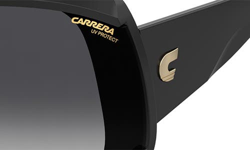 Shop Carrera Eyewear 99mm Gradient Shield Sunglasses In Black/grey Shaded