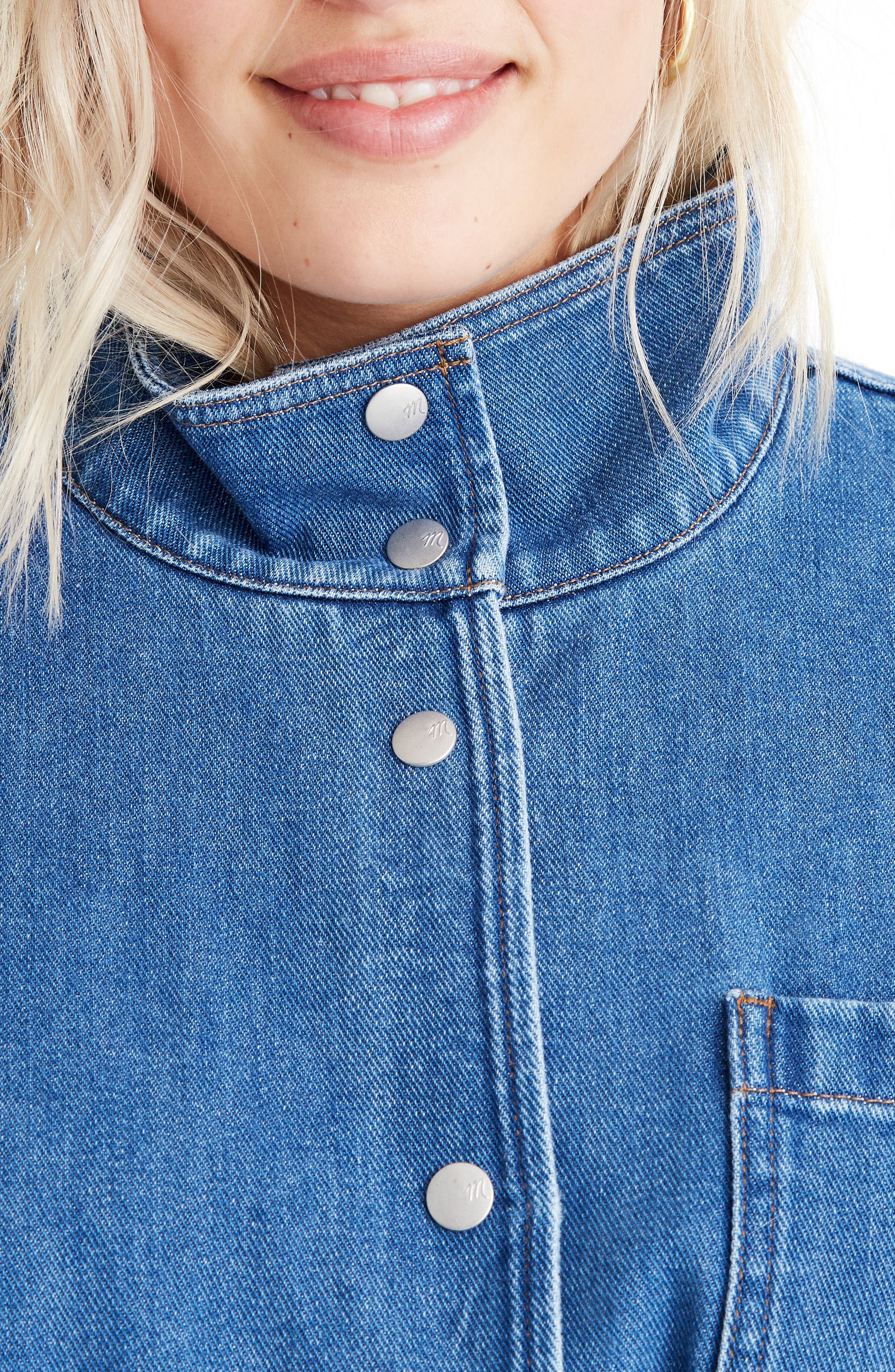 madewell denim southlake military jacket