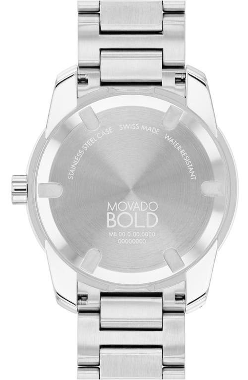 Movado Men's Swiss Bold Verso Stainless Steel Bracelet Watch 42mm In Grey