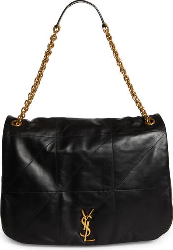 Saint Laurent Monogram Quilted Wool Crossbody Bag in Nero at Nordstrom -  Yahoo Shopping