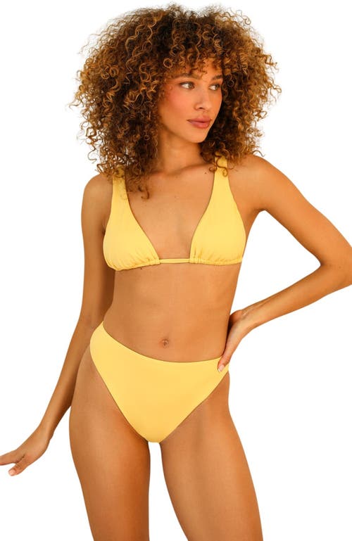 Dippin Daisys Seashore High Waist Cheeky Bikini Bottom Mellow Yellow at Nordstrom,
