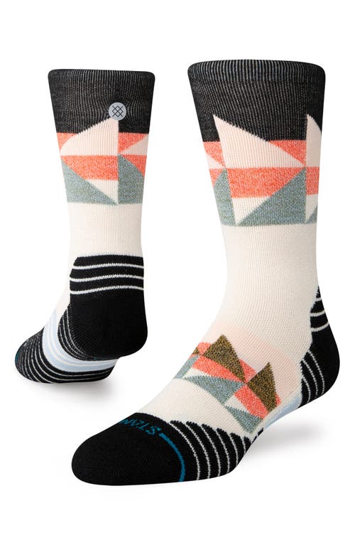 Shop Stance Tri Mid Crew Socks In Black