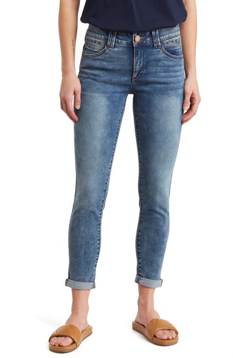 AB Tech Cuffed Ankle Skinny Jeans