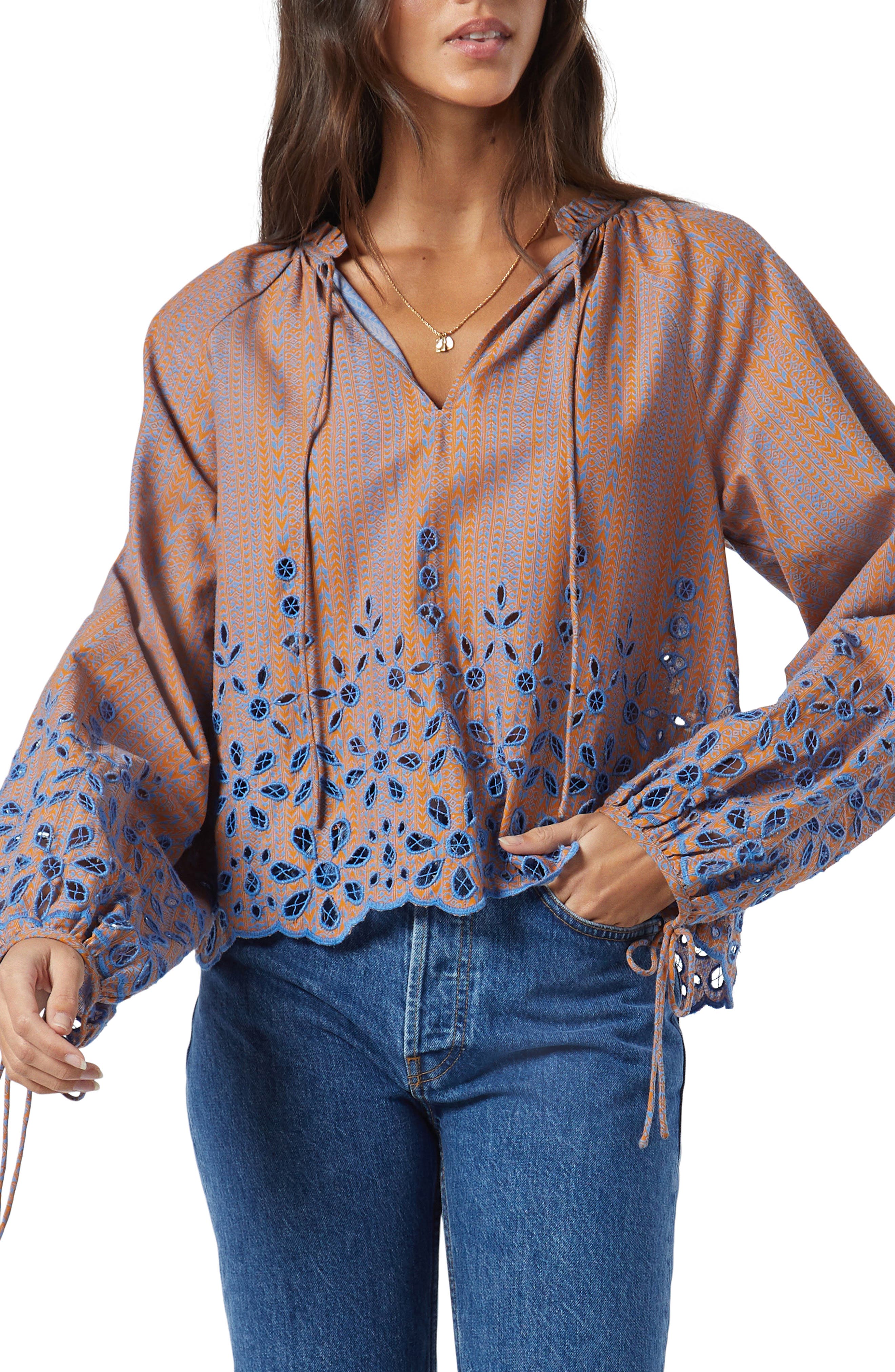 Joie Ogdine Eyelet Cotton \u0026 Linen 
