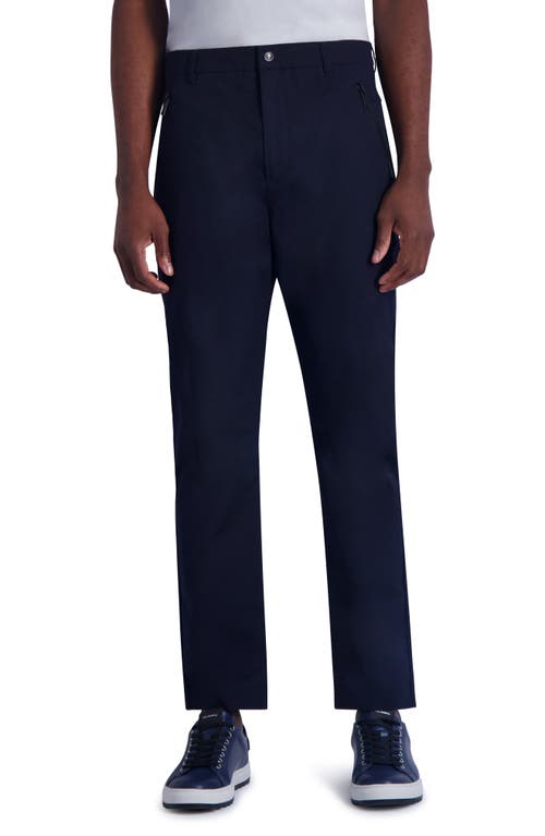 Karl Lagerfeld Paris Track Slim Fit Ankle Pants Navy at Nordstrom,