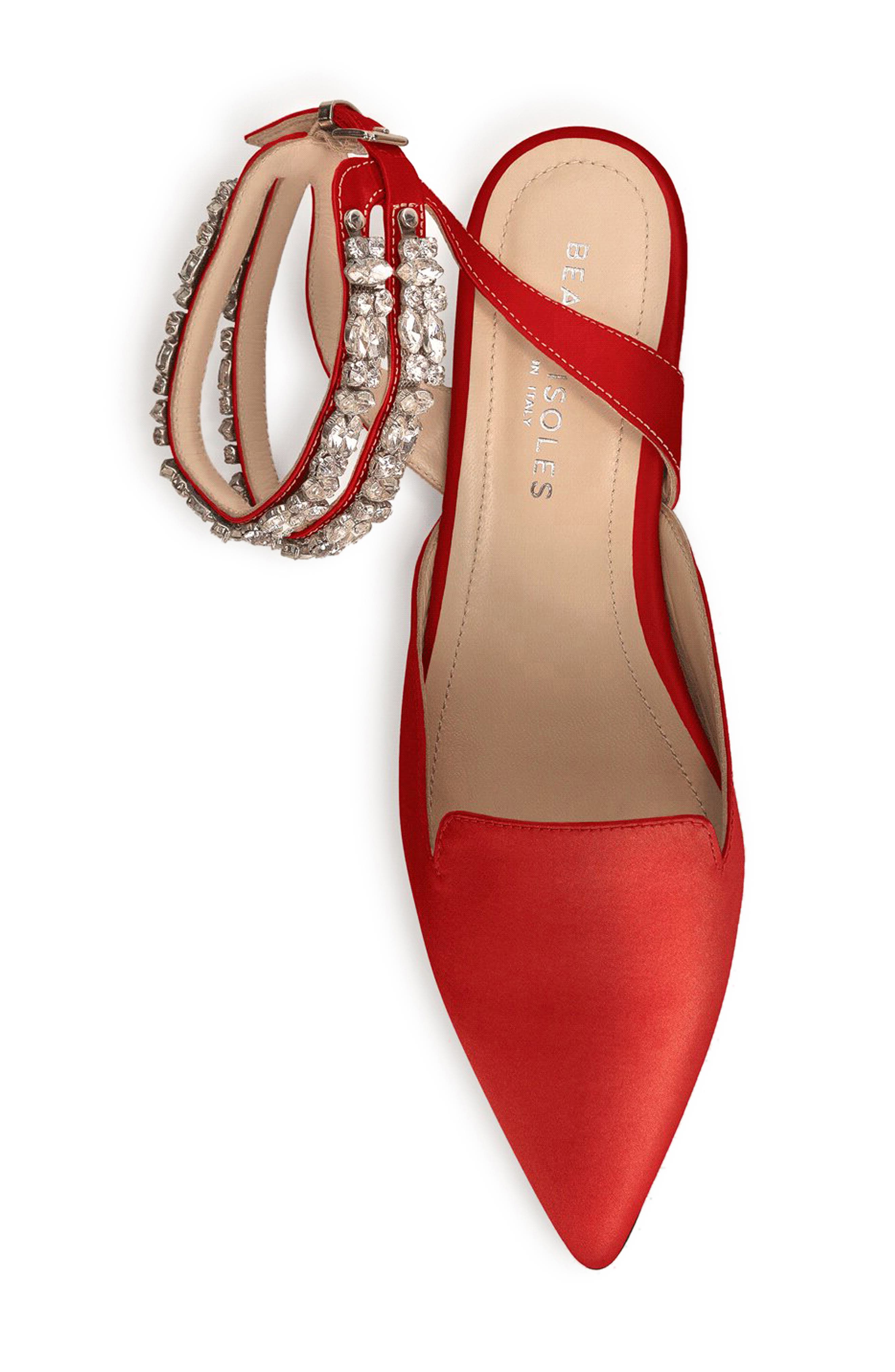 BEAUTIISOLES Amelia Ankle Strap Flat 