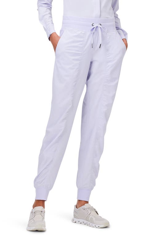 Tech Stretch Ruched Joggers in Wisteria