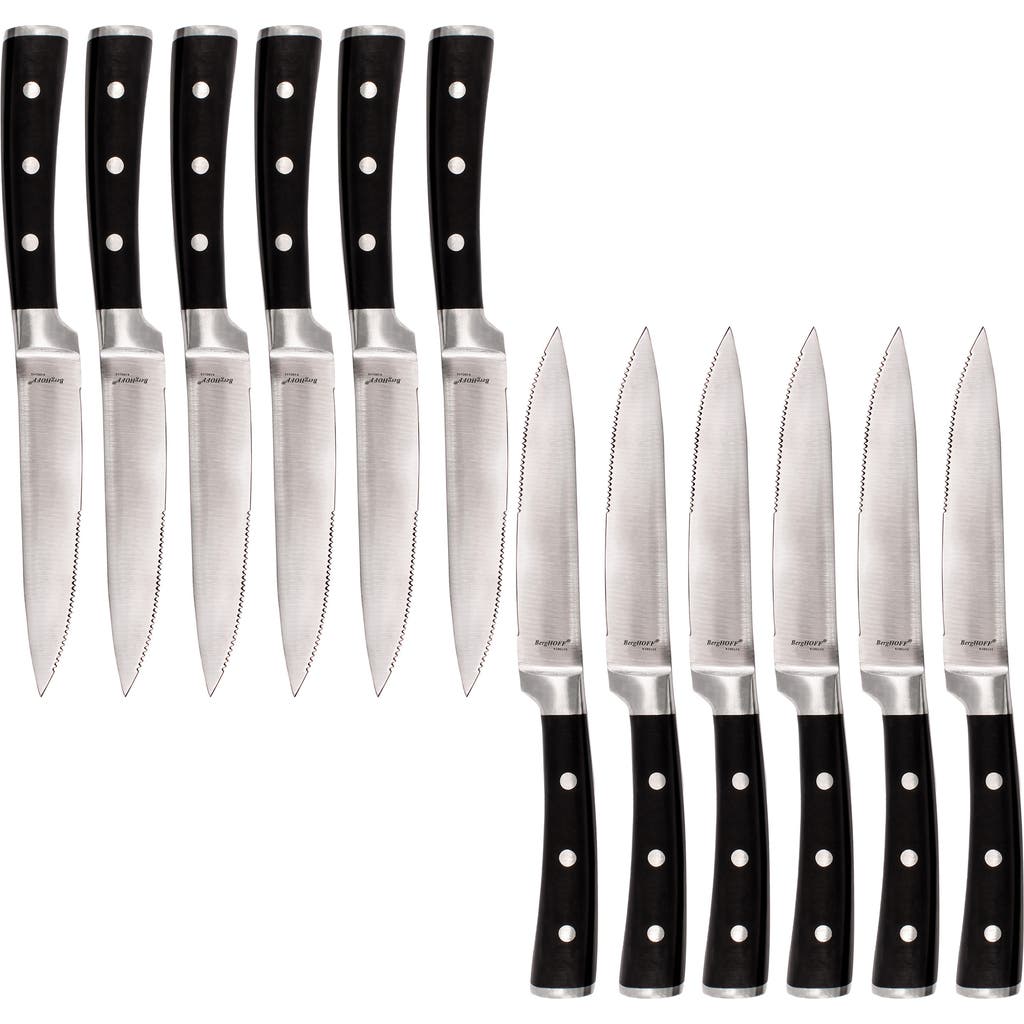 Berghoff Classico 12-piece Steakhouse Knife Set In Black