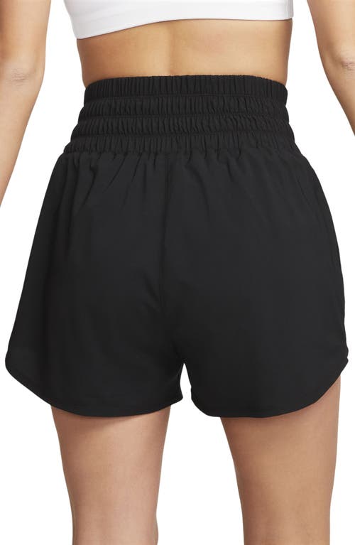 Shop Nike Dri-fit Ultrahigh Waist 3-inch Brief Lined Shorts In Black