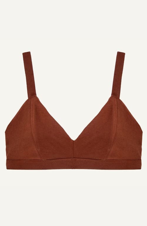 Shop Subset Triangle Soft Bra In Cacao