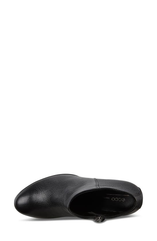 Shop Ecco Shape 55 Water Repellent Western Bootie In Black Nubuck Leather