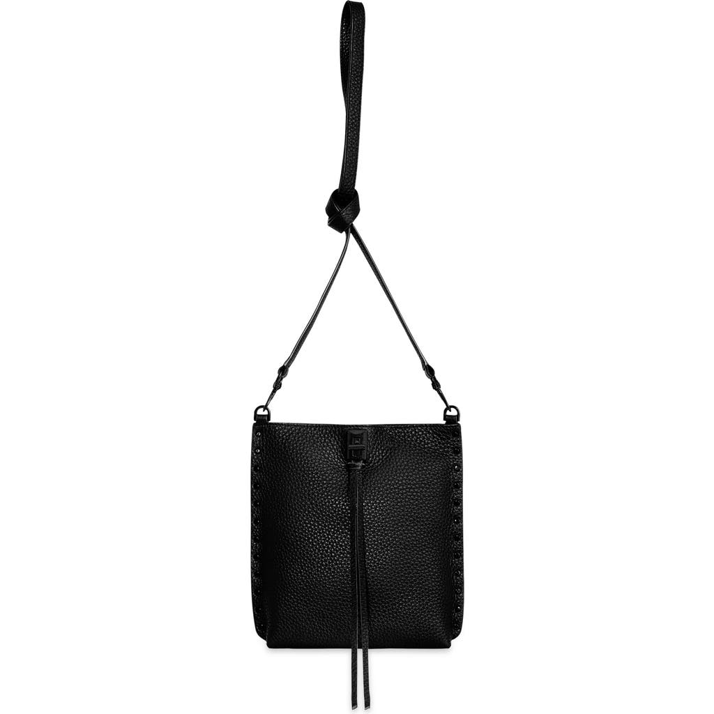 Rebecca Minkoff Darren North/south Leather Crossbody Bag In Black