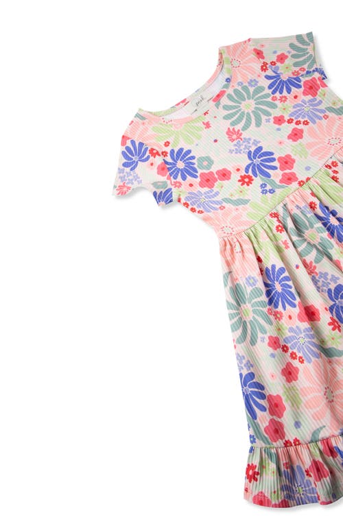 PEEK AREN'T YOU CURIOUS PEEK AREN'T YOU CURIOUS KIDS' FLORAL PRINT FLOUNCE HEM DRESS 