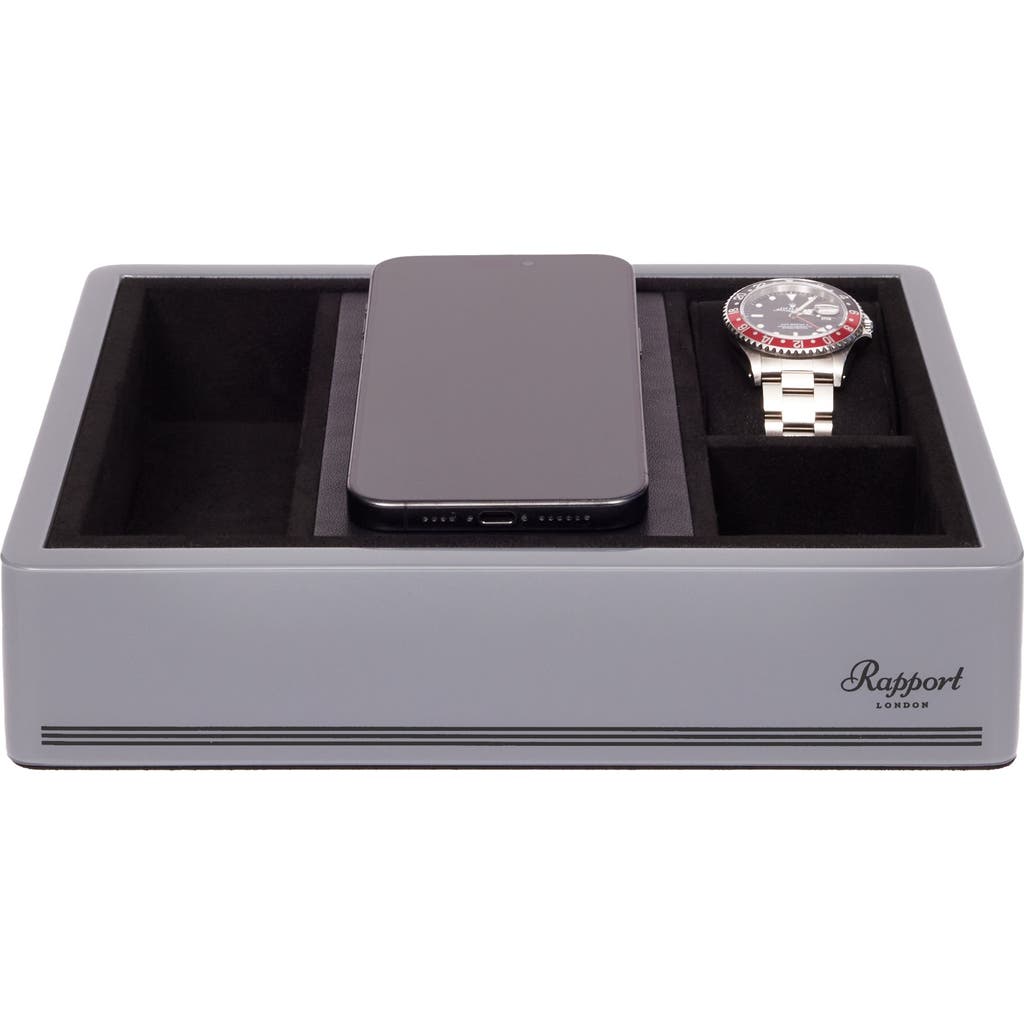 Rapport London Formula Wireless Charging Tray In Grey