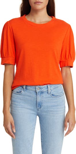 Tommy Bahama Ashby Isles Puff Sleeve Cotton Top | Nordstrom