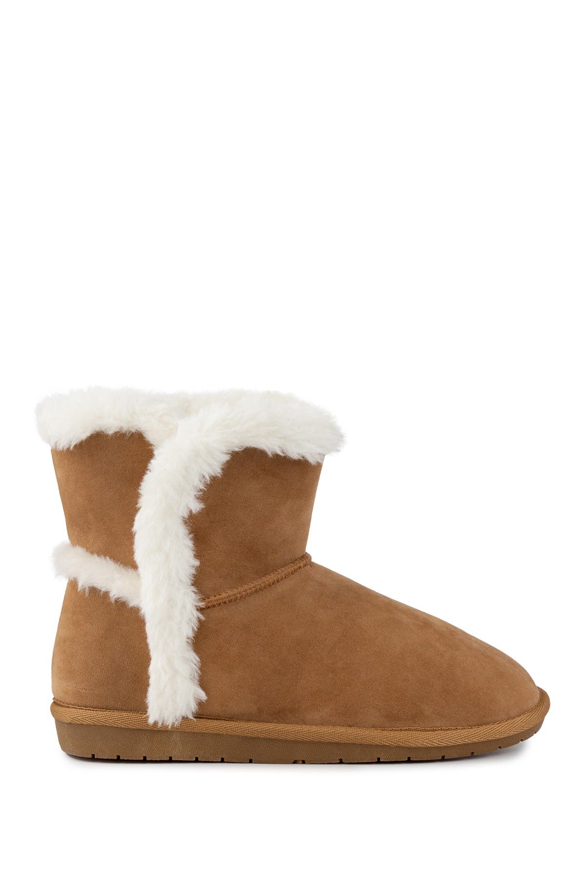 Sugar Poppy Faux Fur Lined Ankle Winter Boot In Dark Brown1